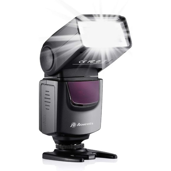 Powerextra Professional DF-400 Speedlite Camera Flash for Canon Nikon Pentax - Picture 1 of 5